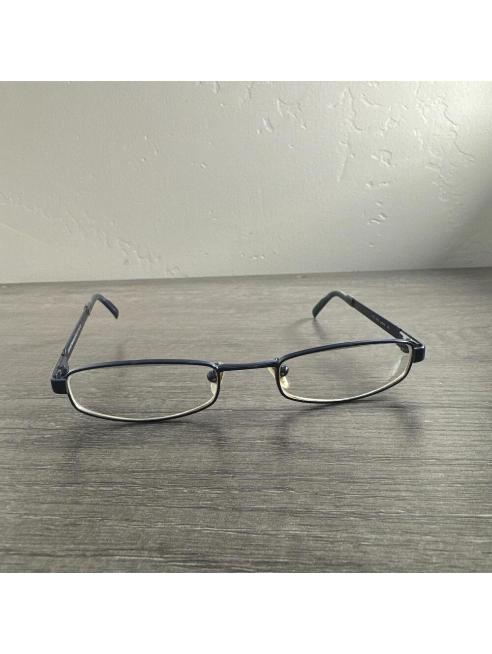 Emporio Armani Eyeglasses 172 1013 Blue Oval FRAMES ONLY Metal 49-19-135